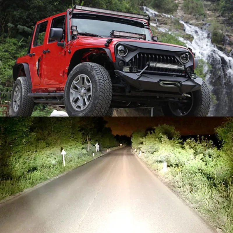 Изогнутая 4-рядная 4-х светодиодсветильник световая балка CREK 52 светодиодный 12 в 24