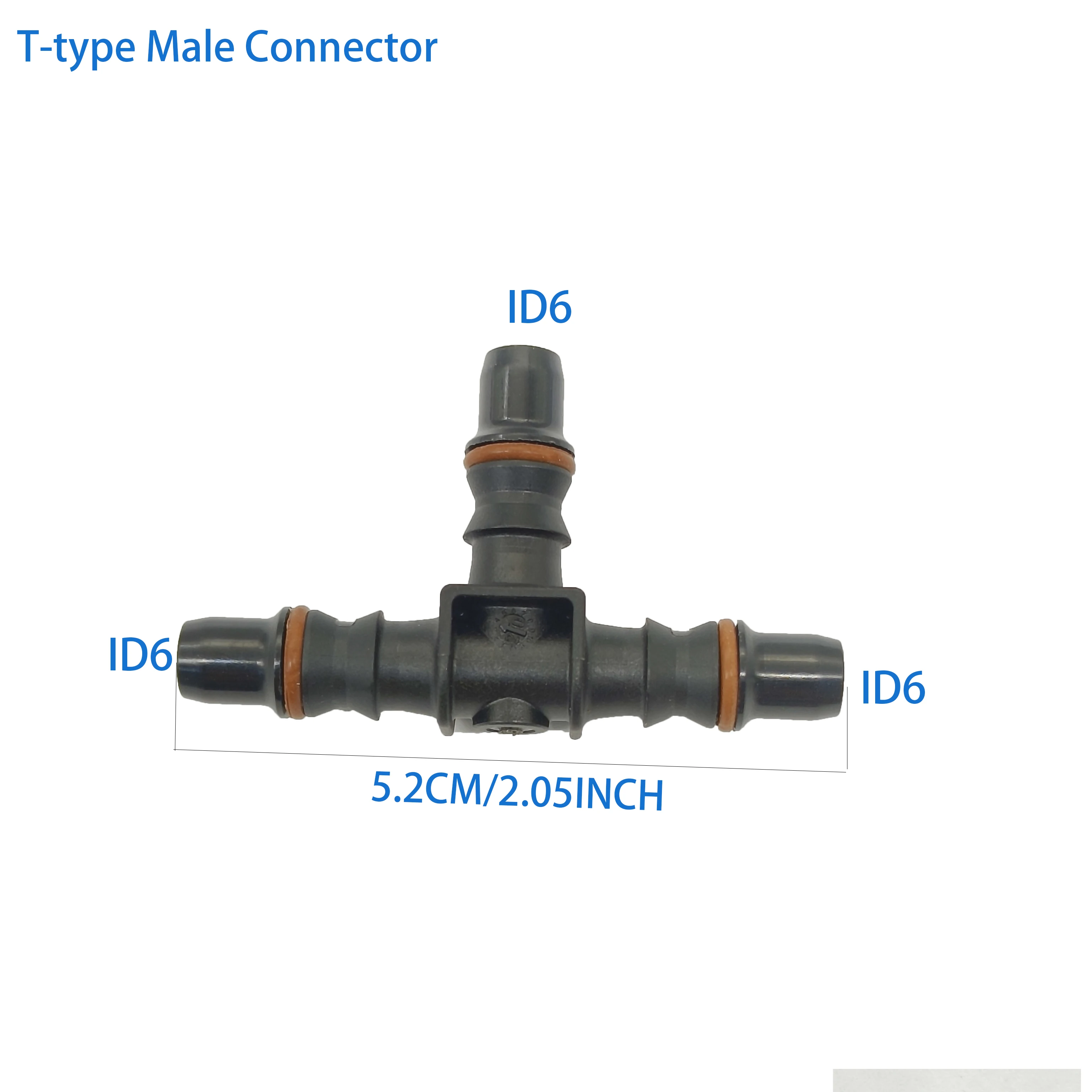 

2шт x ID6 T-Type K-Type Male автомобильный топливный шланг, быстроразъемный соединитель, деталь карбюратора