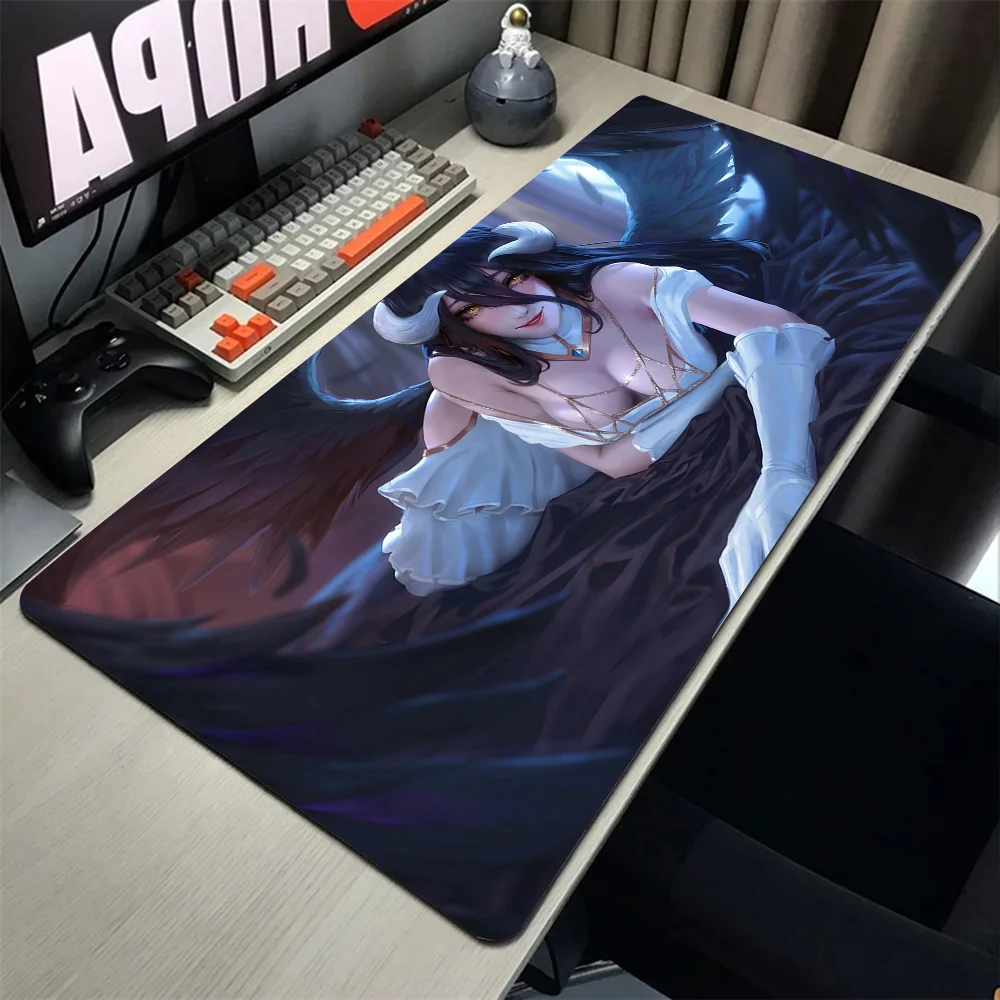 Коврик для мыши Overlord Albedo с аниме матовый Настольный коврик подкладкой игровые