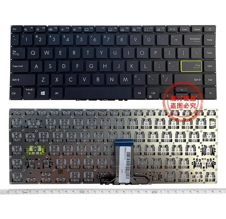 Клавиатура для ASUS ADOL14UA ADOL14EQC ADOL14FLC REDOL14LA US черная без подсветки