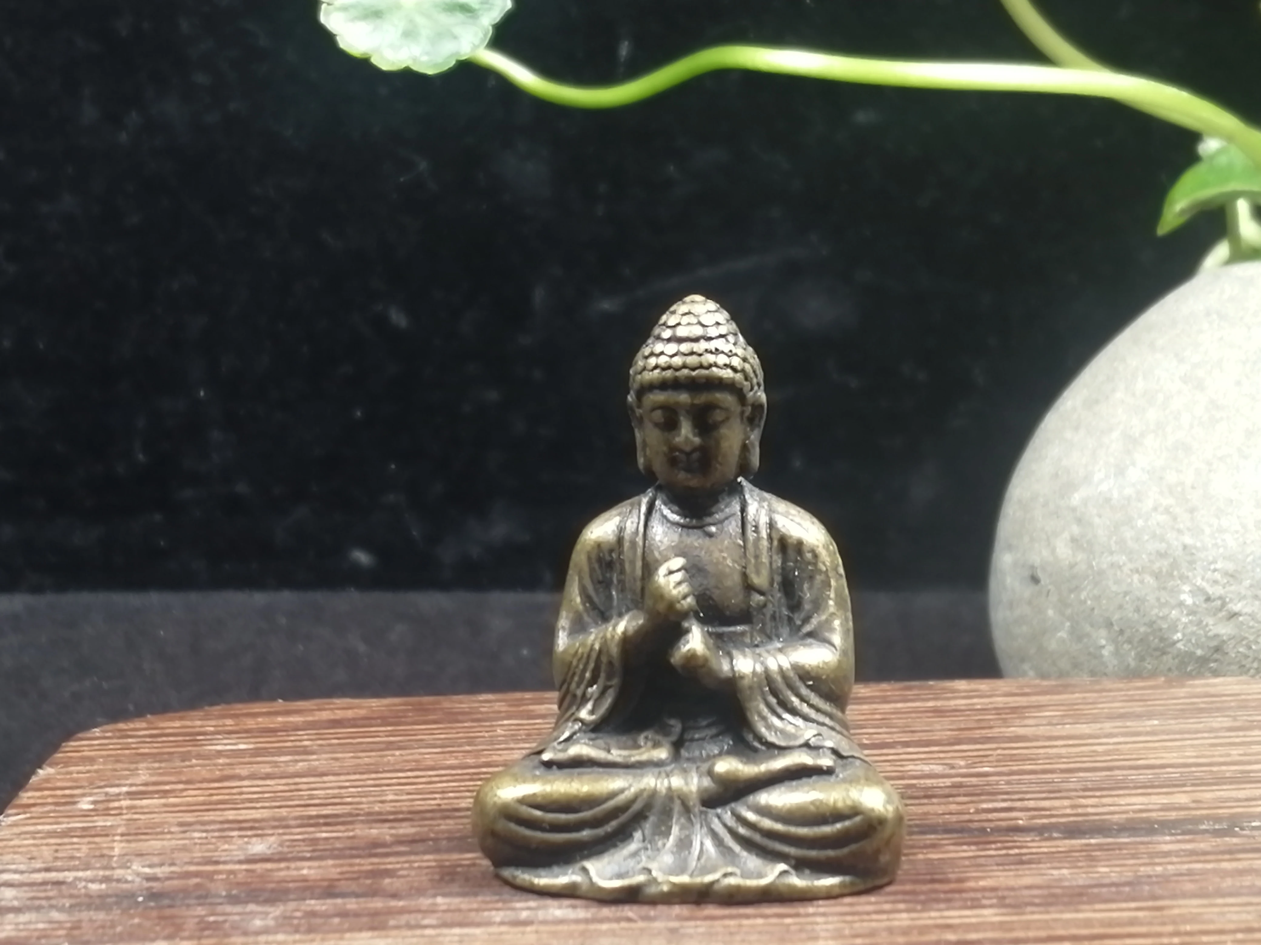 

Copper Buddha Trumpet Portable Buddha Chao Buddha Delivery Guanyin Di Tibetan Bodhisattva Buddha Bronze Image Retro Truth Pure C