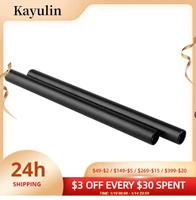 kayulin 15mm aluminum rod 30cm long with extendable m12 female threads for camera shoulder mount rig 2 pieces