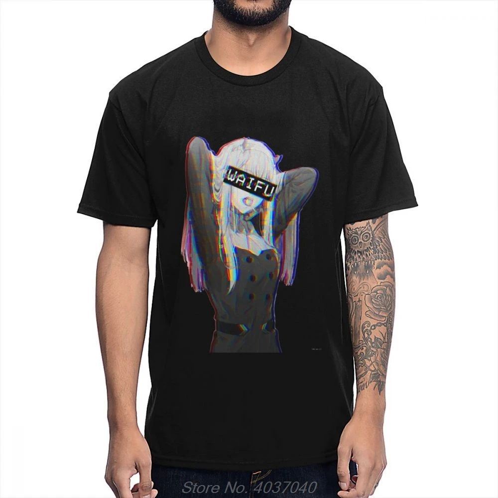 

Summer La Camiseta Casual Darling In The Franxx T Shirt Zero Two Waifu Soft Slim Cotton T-shirt Anime Tees Harajuku