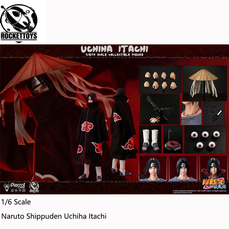 

In Stock RocketToys ROC-003 1/6 Scale Anime Figure Naruto Shippuden Uchiha Itachi PVC Action Figures Soldier Model Toy