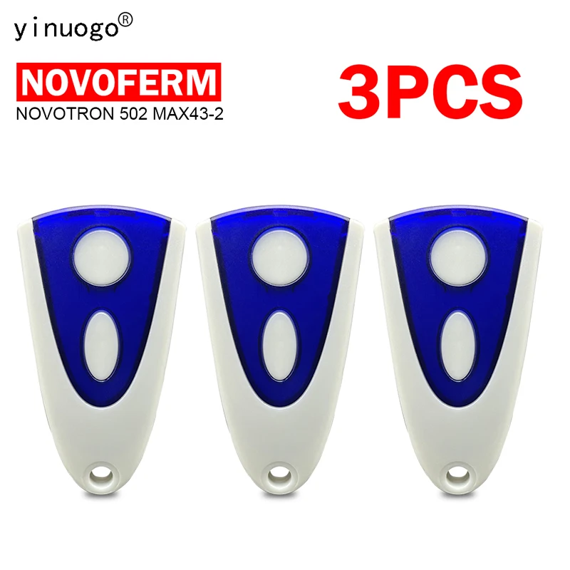 

3PCS NOVOFERM 502 MAX43-2 504 MAX43-4 512 MIX 43-2 MTR43-2 MCHS43-2 MNHS433 Garage Door Remote Control 433.92MHz Rolling Code