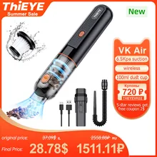 ThiEYE 6500Pa Wireless Car Vacuum Cleaner 2 In 1 Blowable Cordless Mini Handheld Auto Vacuums Cleaner Home & Car Dual Use Cleane
