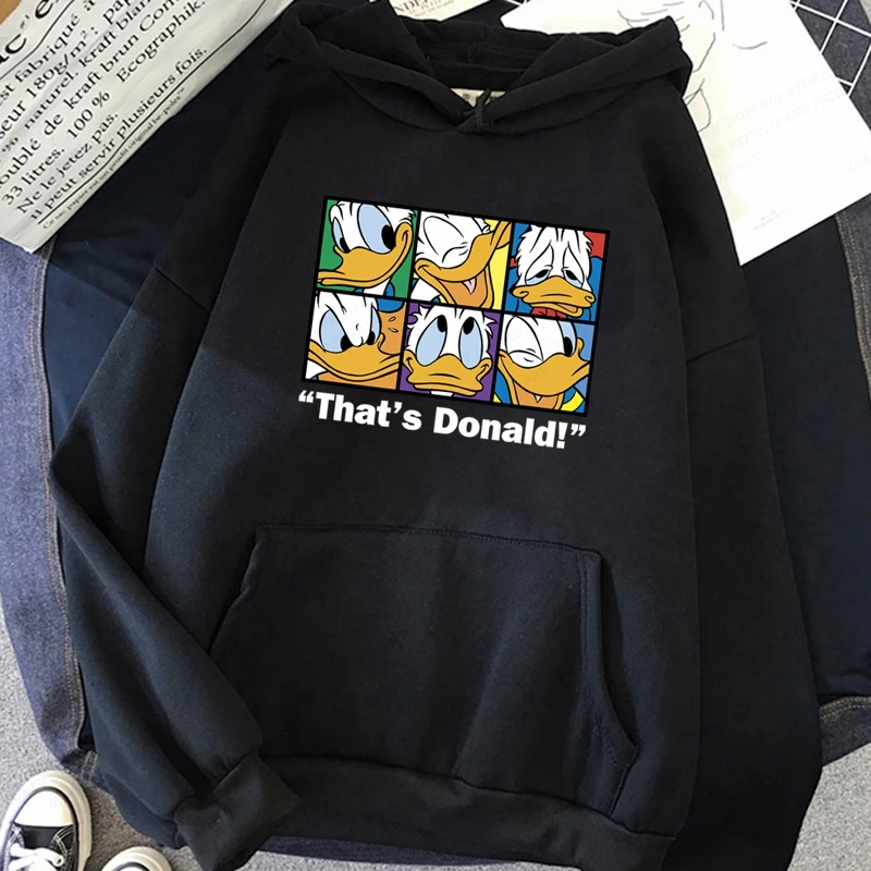 

Donald Duck Hoodie Men Women Fashion Oversized Hoodies Kids Hip Hop Hoodie Boy Coat Women Sweats Cute Duck Sweats Clothes