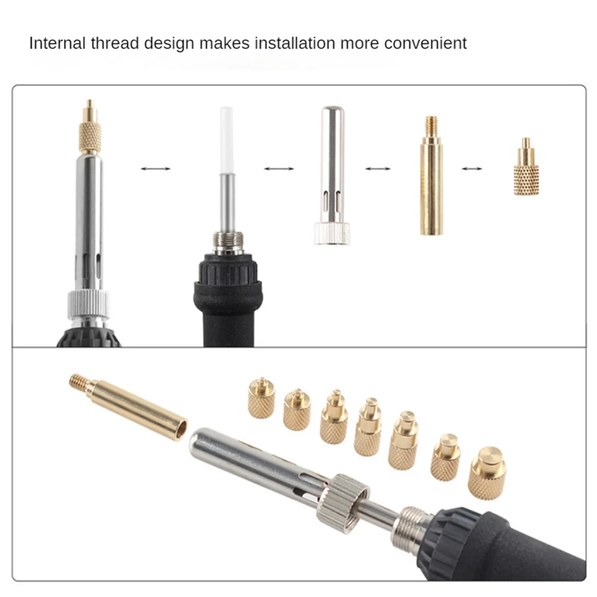 Набор для нагрева вставка наконечник паяльника M2-M8 Латунная горячего расплава