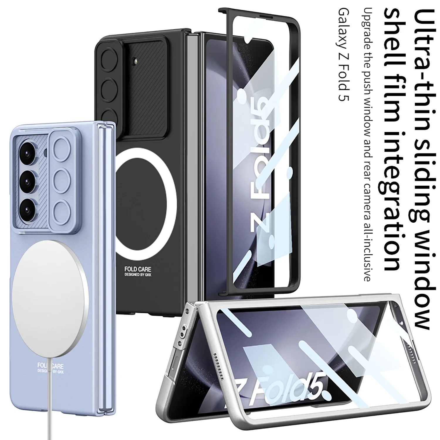 

Wireless Magnetic Charging Case for Samsung Galaxy Z Fold 5 Case F9460 Case