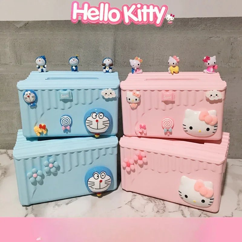 Ящик Hello Kitty для гостиной спальни коробка салфеток многофункциональный рулонный