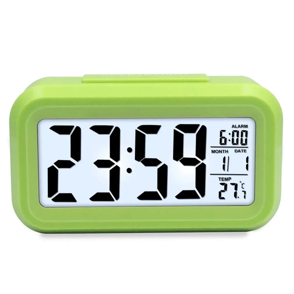 

Hot sale LED Digital Alarm Clock Backlight Snooze Mute Calendar Desktop Electronic Bcaklight Table clocks Temperature Digital