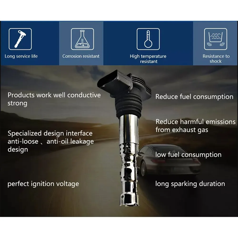 Kbkyawy 4 шт. Катушка зажигания для Subaru Legacy Outback 2010-2012 H4 л UF-668 22433AA620