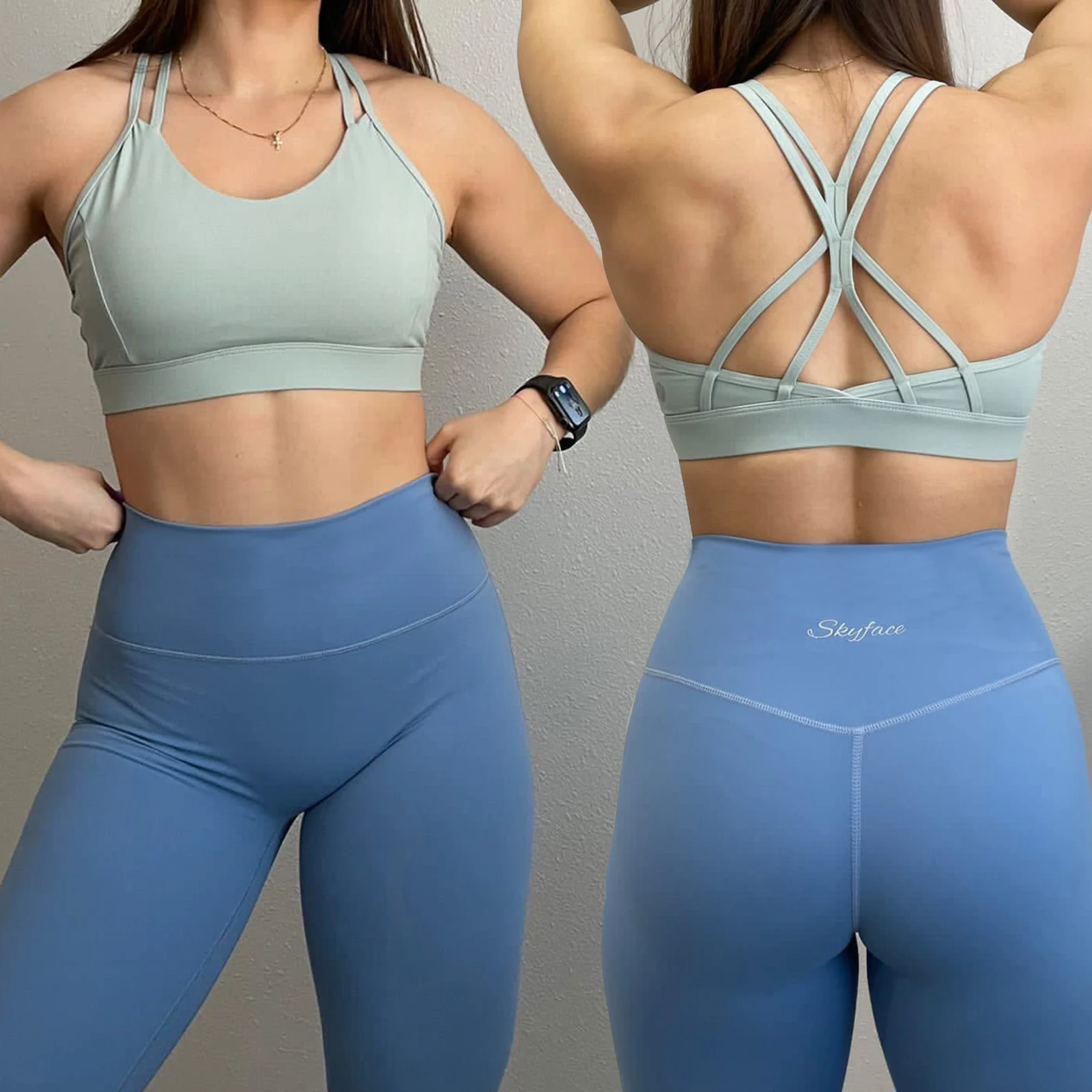 High Waisted Leggings for Women Tummy Control Compression Yoga Pants Buttery Soft Sports Workout Leggings