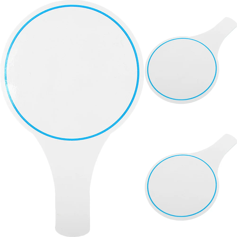 

3 Pcs Score Board White Boards Kids Bidding Paddle Handheld Dry Erase Paddle Boards Foam Dry Erase Signs Student