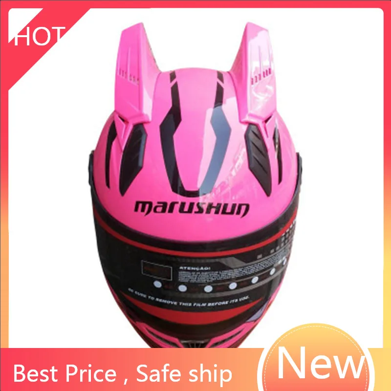 

Open Full Face Helmet Winter Season Motorcycle Pink Helmet Modular Casque Casco Motocicleta Capacete Safety Helmet FAST
