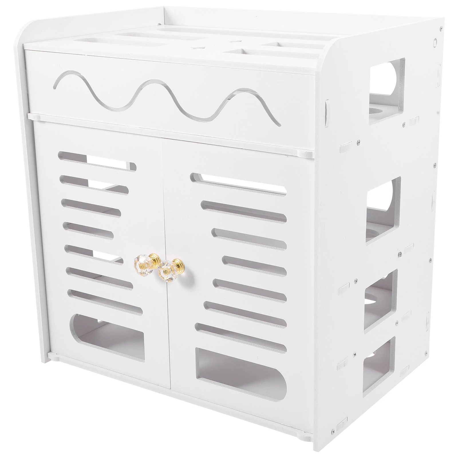 

Box Router Storage Cable Wifi Rack Home Organizer Case Supplies Cord Hider Management Wall Modem Cover Power Wires Holder