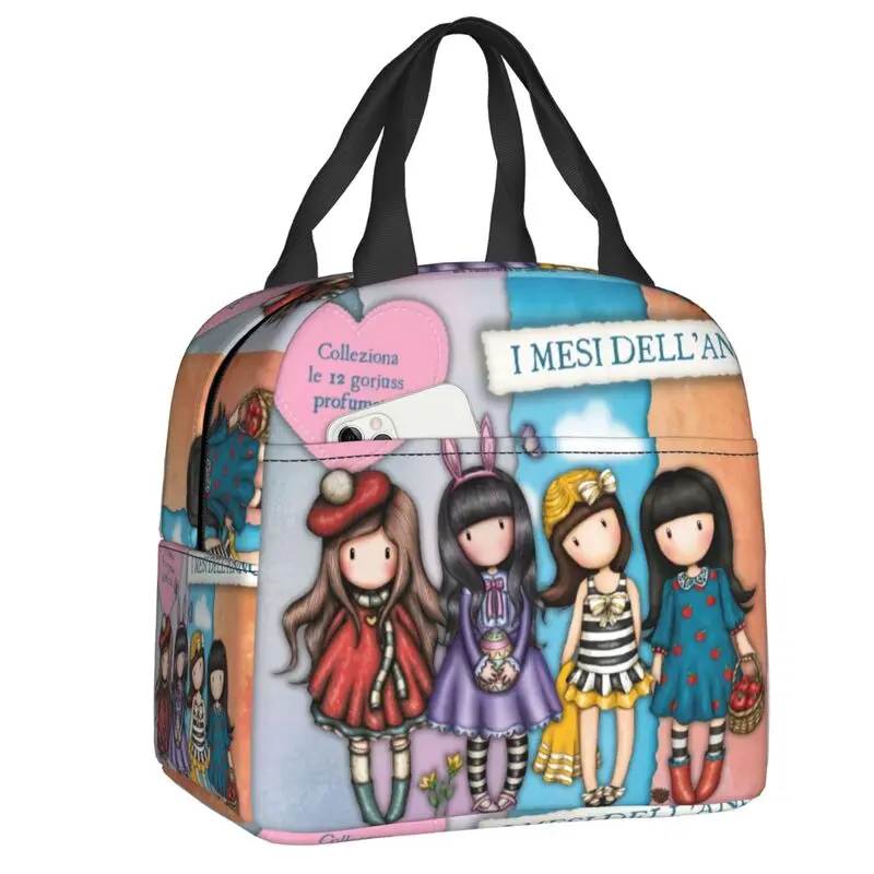 Теплоизолированная Сумка-тоут для обеда кукол Санторо Gorjuss женщин мультяшная
