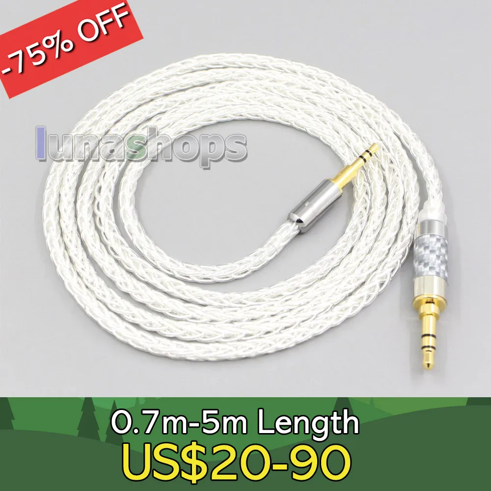 

8 Core с серебряным покрытием OCC кабель для наушников JBL J55 J55a J55i J88 J88a J88i Synchros S300 S300I S300a S500 LN006531