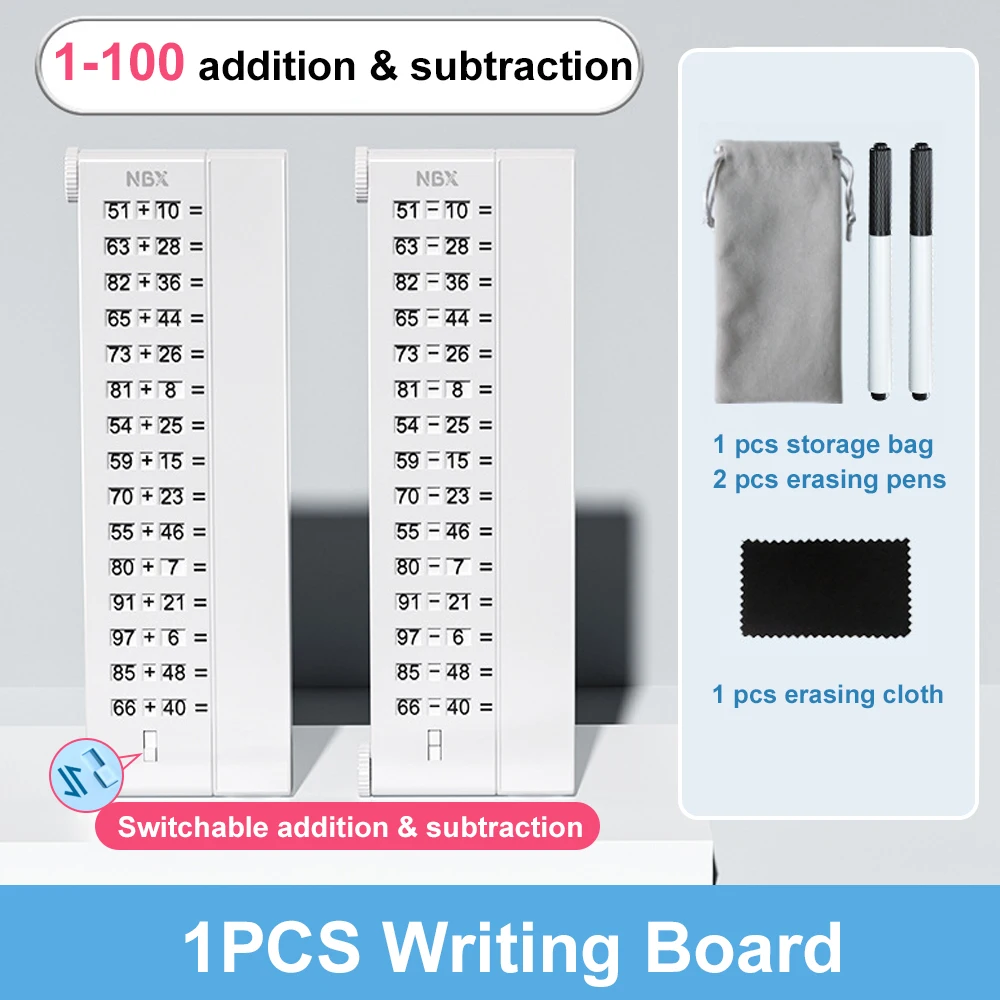 

1-100 Pocket Arithmetic Addition and subtraction Question Generator Mathematics Calculate Game Maths Montessori Educational Toys