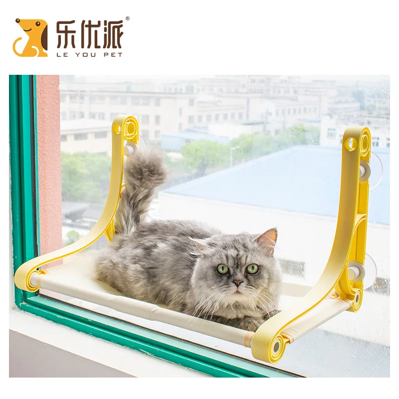 

Cat Hammock Window Bearing 22kg Cat Sunny Seat Pet Waterproof Fabric Fashion Cat Bed Cat Climbing Sleeping Mattress Single Layer