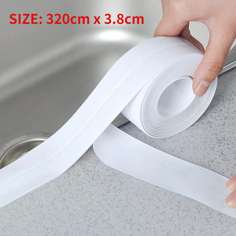 

Self-adhesive Anti-mould Tape Pvc Sealing Strip Kitchen Waterproof Moisture-proof Bathroom Sink Seam Beauty Toilet Paste Decor