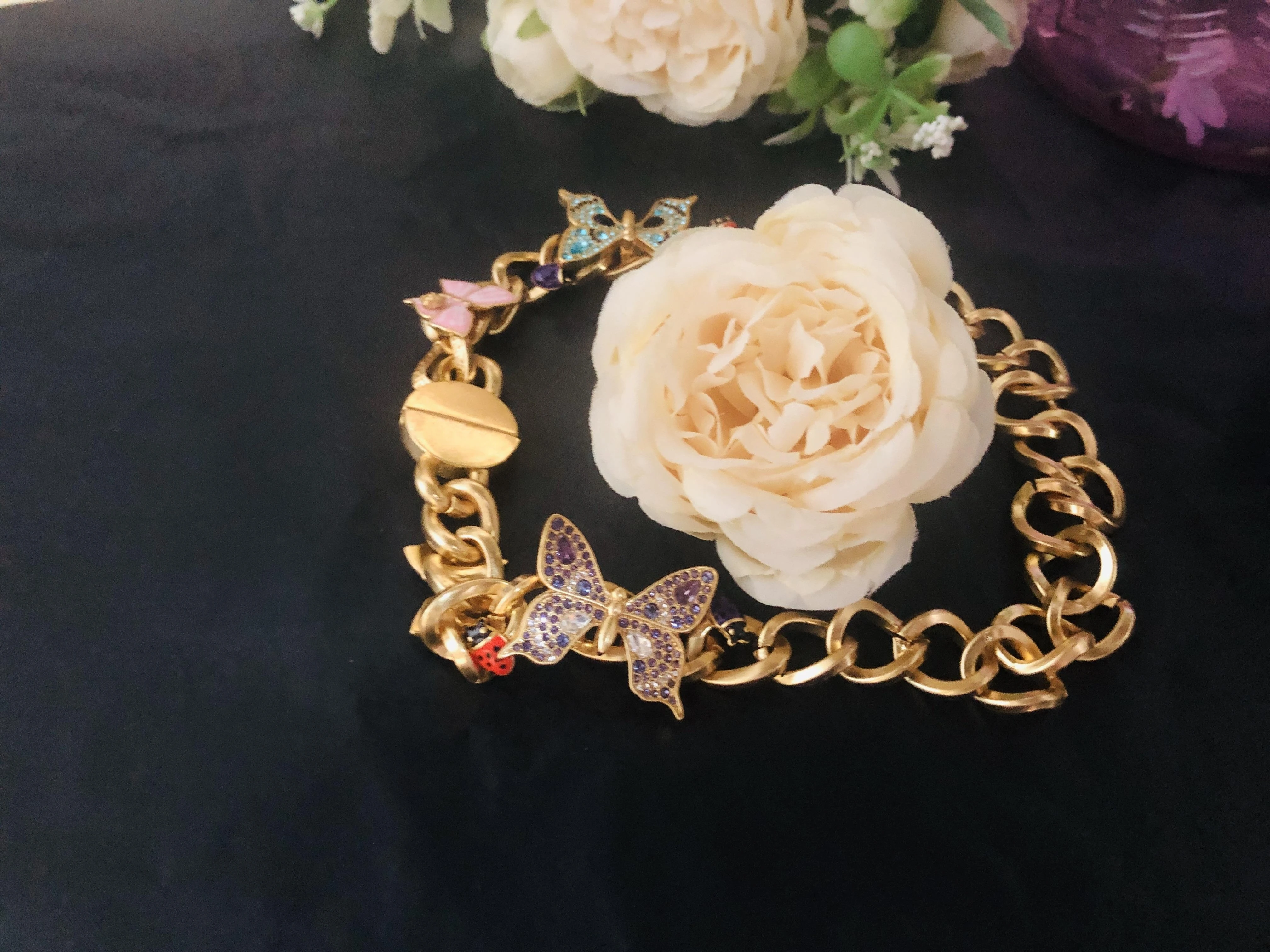 

Thick Chain Butterfly Sweet Cool Style Advanced Design Women's Necklace