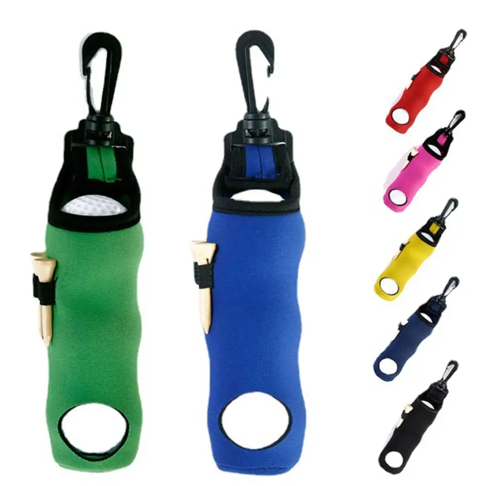 Bag Mini Waist Pack Bag 3 Ball + 3 Tee Neoprene Golf Ball Pouch With Swivel Waist Belt Clip Wholesale