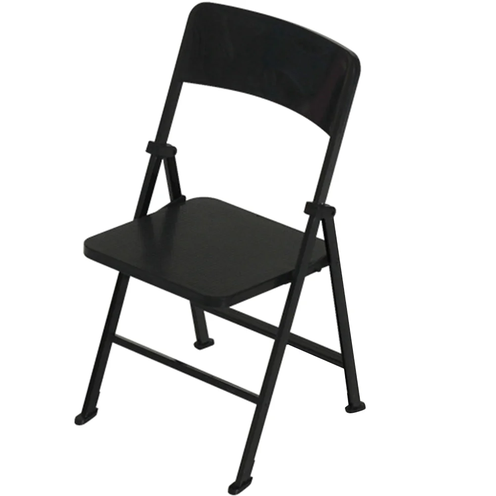

Mini House Statuette Chair Adorns Tiny Furniture Decorative Miniature Folding Decorations Toy Pvc Adorable Supplies Child