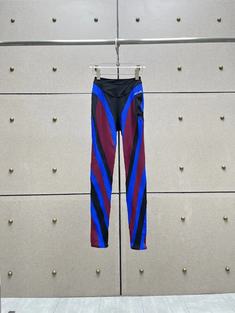 

2023 New Spring And Summer Women Casual Fashion Comfortable Slimming Color Patchwork Stretch Pants Female