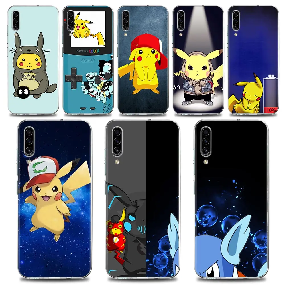 

Pokemon Anime Pikachu Phone Case for Samsung A70 A40 A50 A30 A20e A20s A10 Note 8 9 10 Plus Lite 20 Silicone Case Pikachu