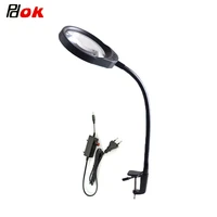 5x 8x 10x caliper magnifier adjustable brightness led light to enlarge 10x the electronic maintenance jewelry identification