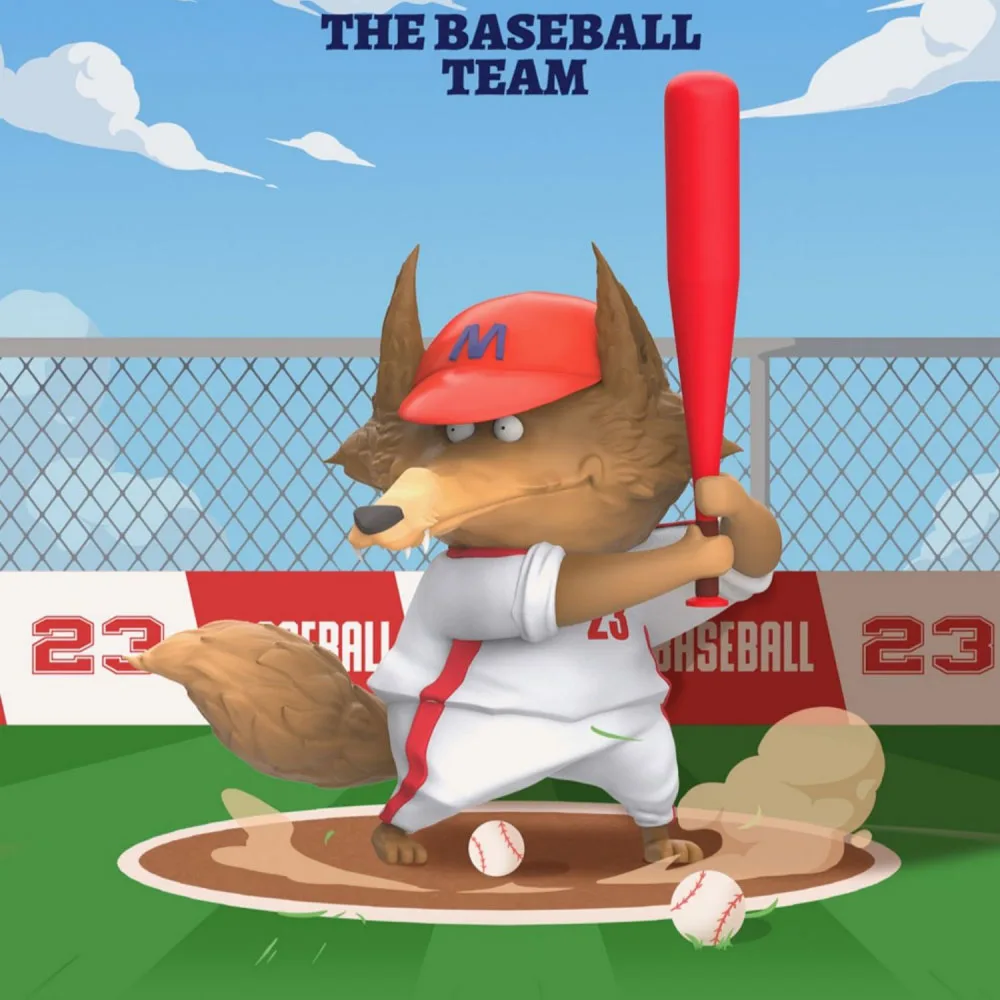 

Animal City The Baseball Team Series Blind Box Guess Bag Mystery Box Toys Doll Cute Anime Figure Ornaments Gift Collection
