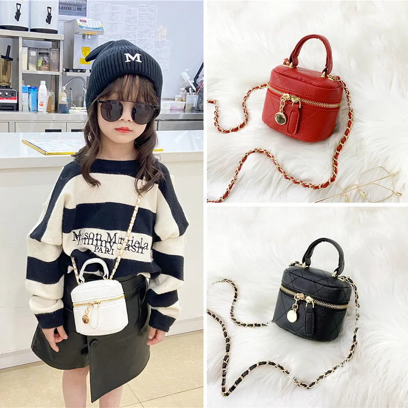 Fashion Children Shoulder Bags Patent Leather Cute Little Girls Mini Shoulder Bag for Kids Hot Coin Purse Small Handbags