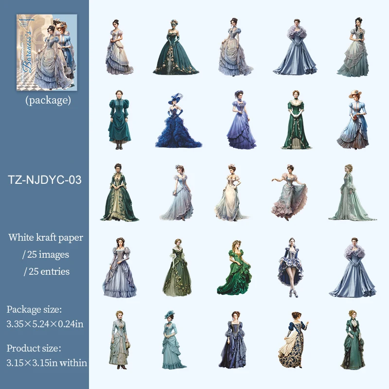 

Jianwu наклейки для скрапбукинга "Баронесса"