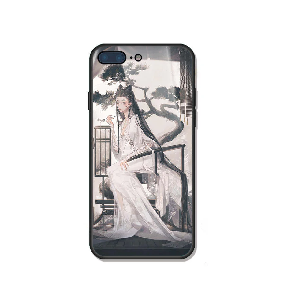 Custom Personalized Glass Phone Case for IPhone 13 12 6SP 7 8 Plus X 11 Pro XS MAX XR Cover Customized Design Picture Name Photo