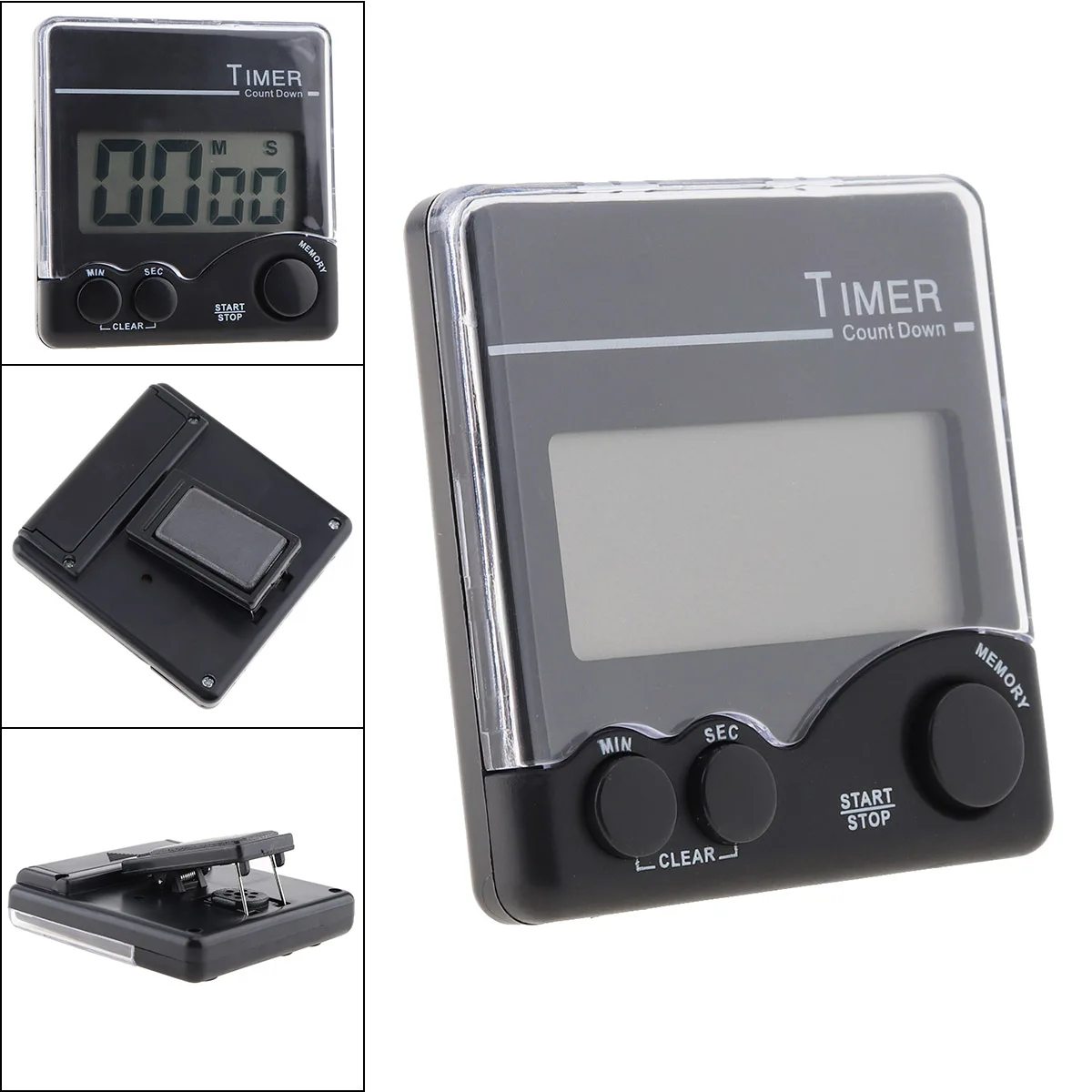 

Kitchen Timers Magnetic Electronic Digital Timer with Bell Prompt and Large LCD Display for Laboratory Kitchen