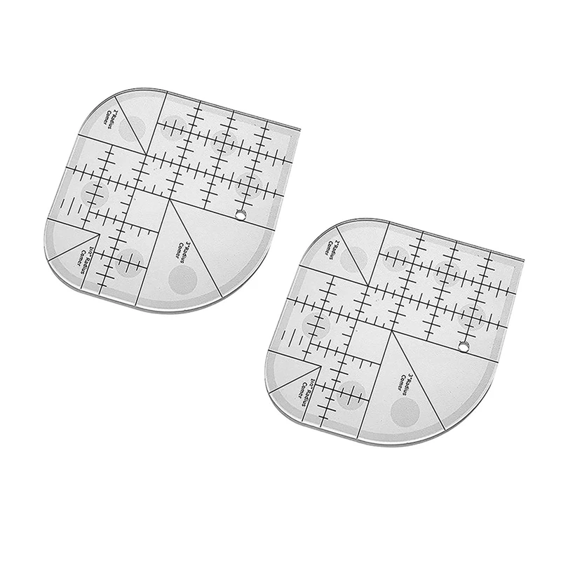 

Creative Curved Corner Cutter Quilt Ruler,Acrylic Sewing Curved Corner Cutter Ruler, Sewing Template Patchwork Tool,2PCS