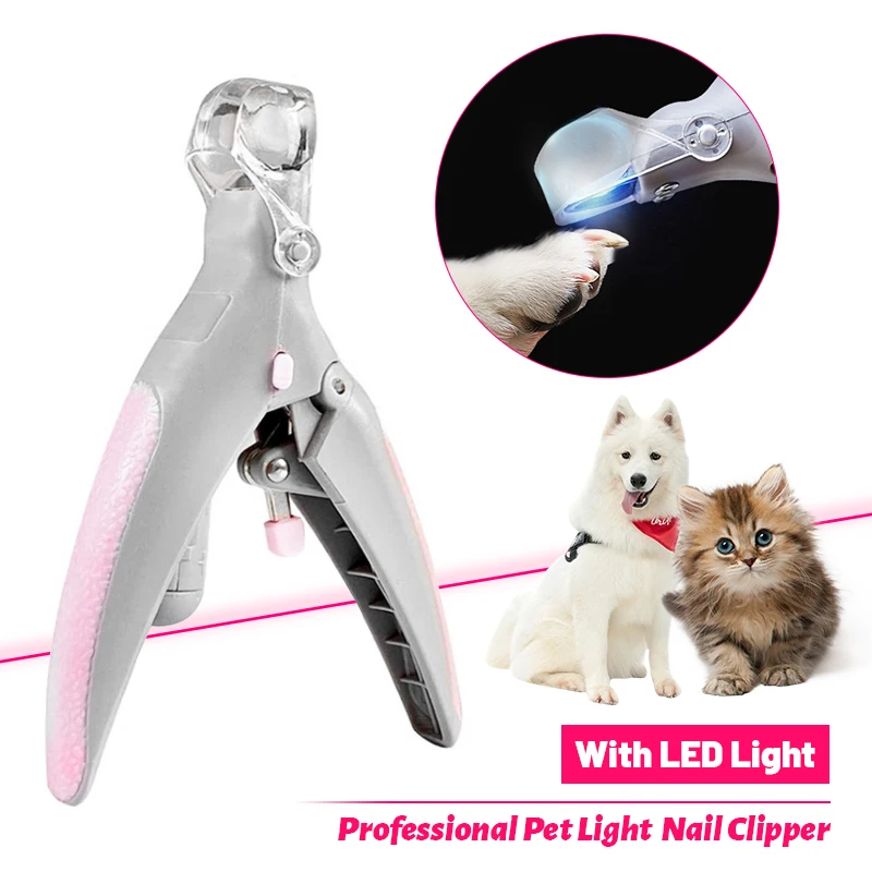 

1pc Pet Nail Clipper Scissors Beauty Scissors Pet Dog Cat Nail Toe Claw Clippers Scissor LED Light Nail Trimmer Animals Supplie