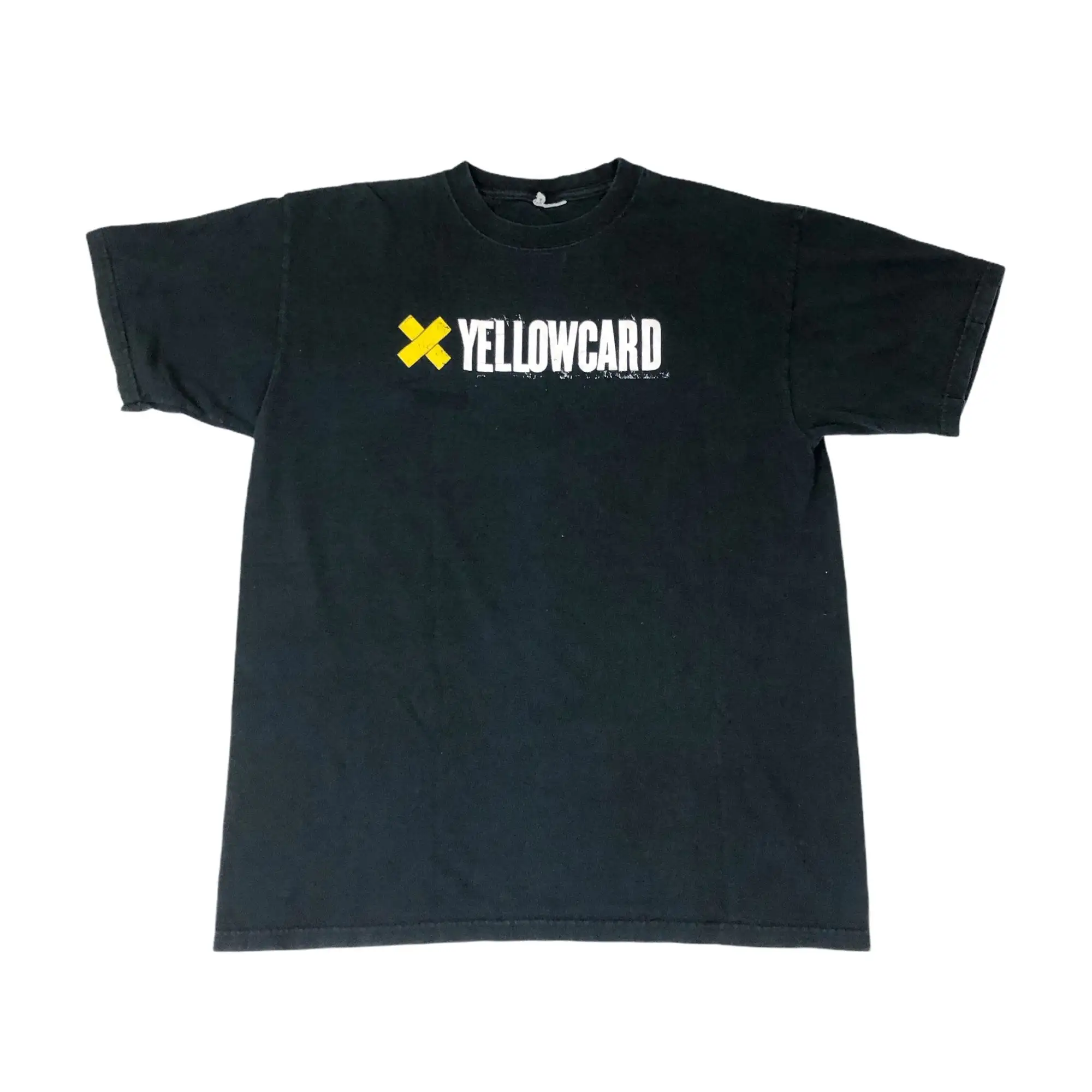 Винтажная желтая футболка 00-х годов, американская рок-группа, которая сформировалась в Джексонвилл, Флорида, футболка