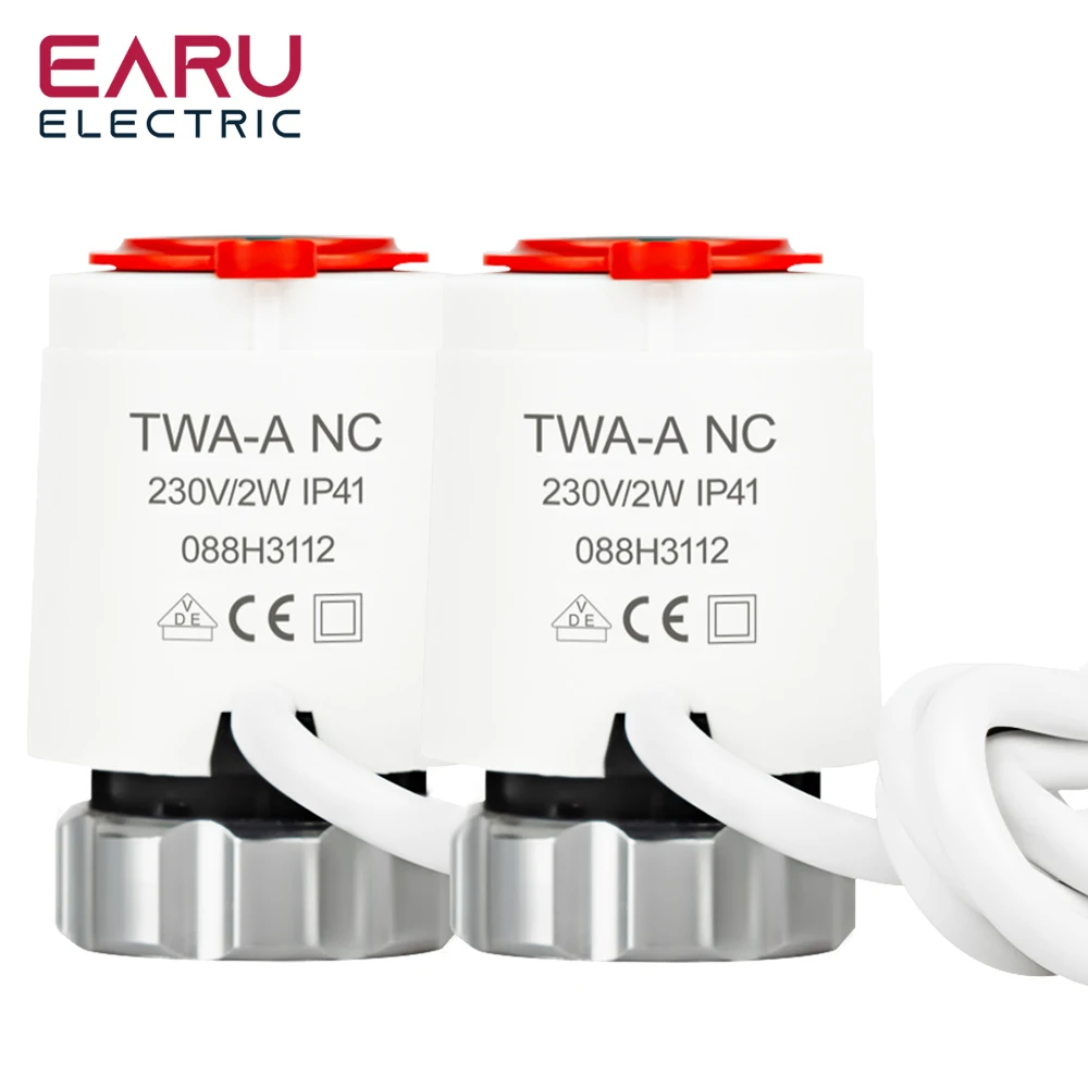 

1/5/10 шт. AC 230 В нормально закрытый NC M30 * 1,5 мм электрический термопривод для подогрева пола TRV термостатический клапан радиатора