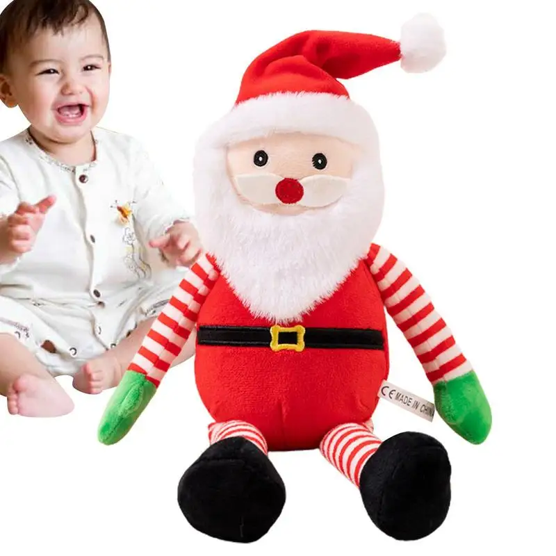 

Santa Claus Plush Toy Christmas Santa Claus Snowman Plush Doll 9.8Inch Plush Holiday Dolls Holiday Ornament Office Home