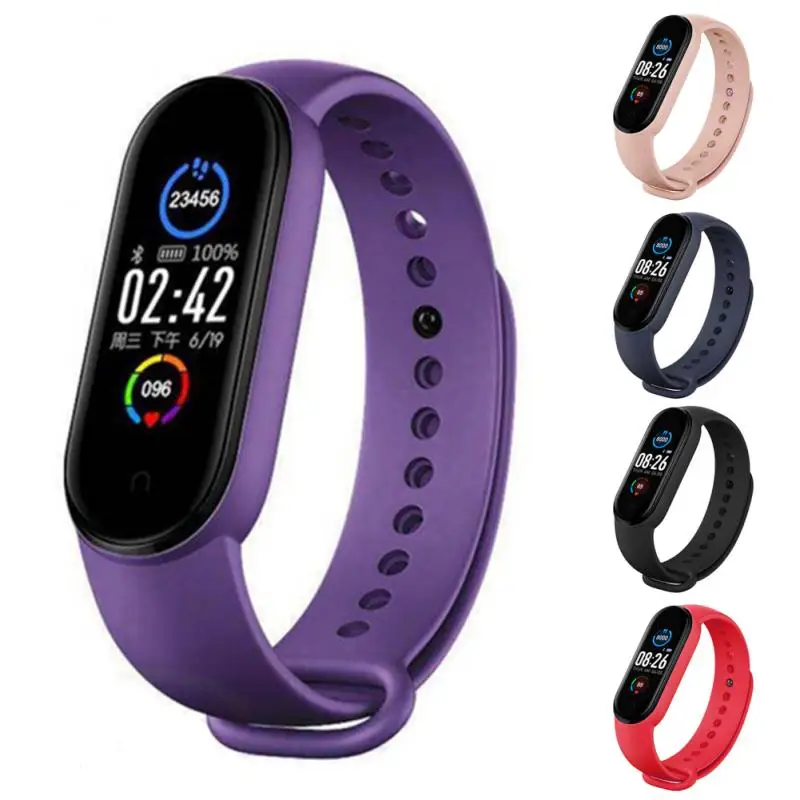 

Bluetooth-compatible Smart Bracelet Fitness Tracker Sport Band Heart Rate Blood Pressure Monitor 0.96 Inches Smart Watch 80mah