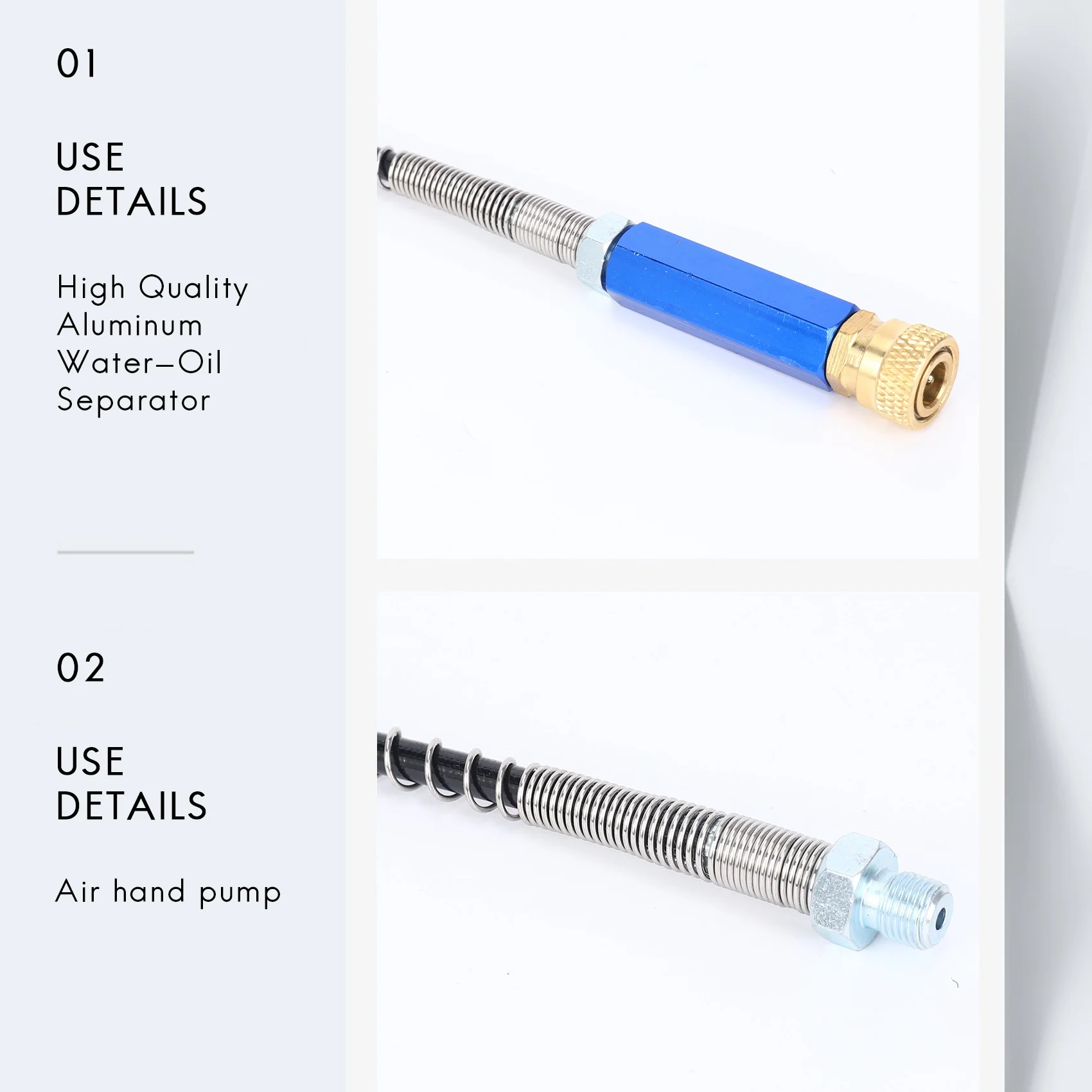 Соединительная труба воздушного компрессора Воздушный фильтр M10X1 Сепаратор