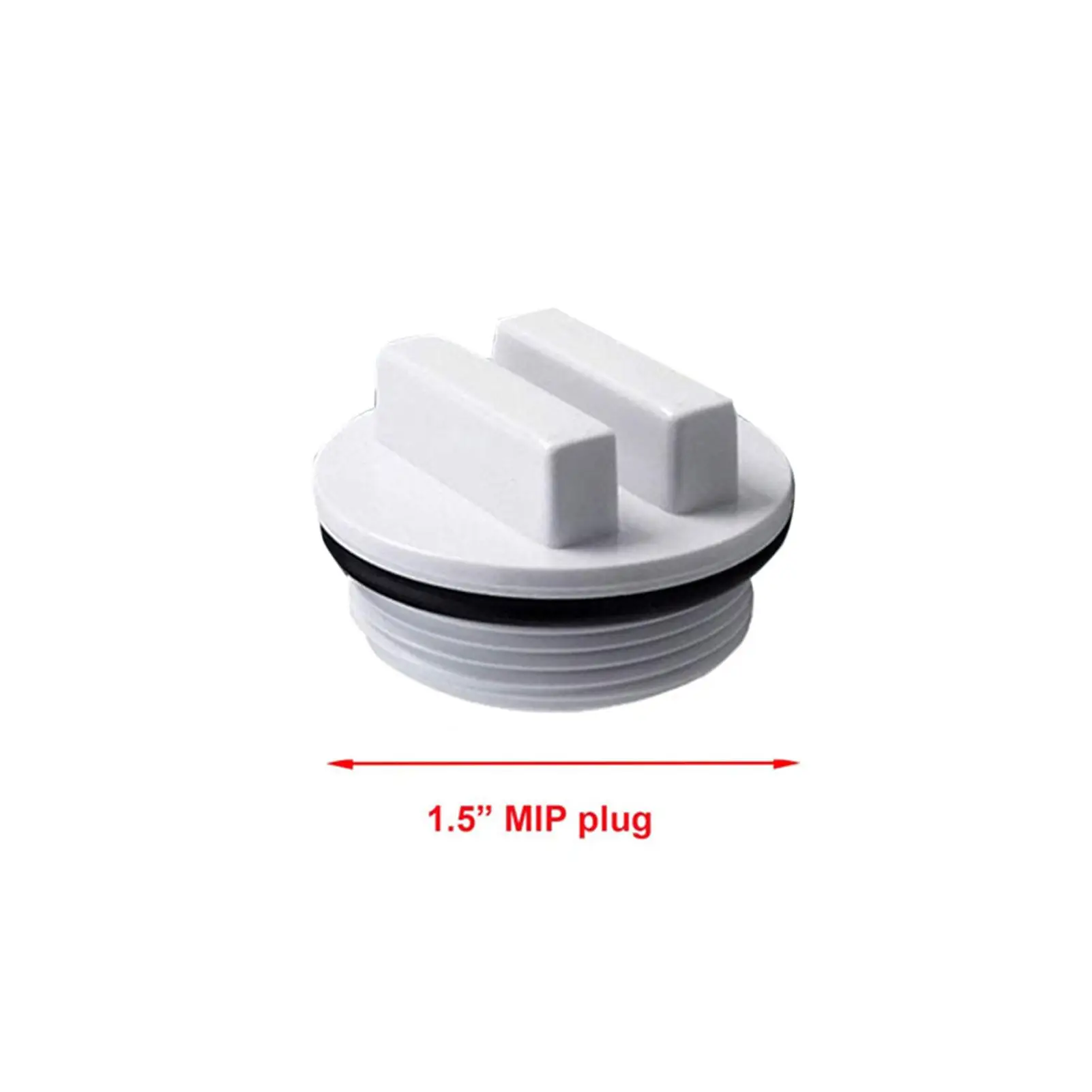 

1.5 Inch Threaded Pool Return Line Plug with O-ring