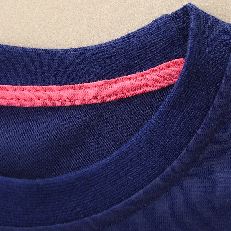 Осенняя Хлопковая Трикотажная Футболка С Длинными Рукавами Для Мальчиков