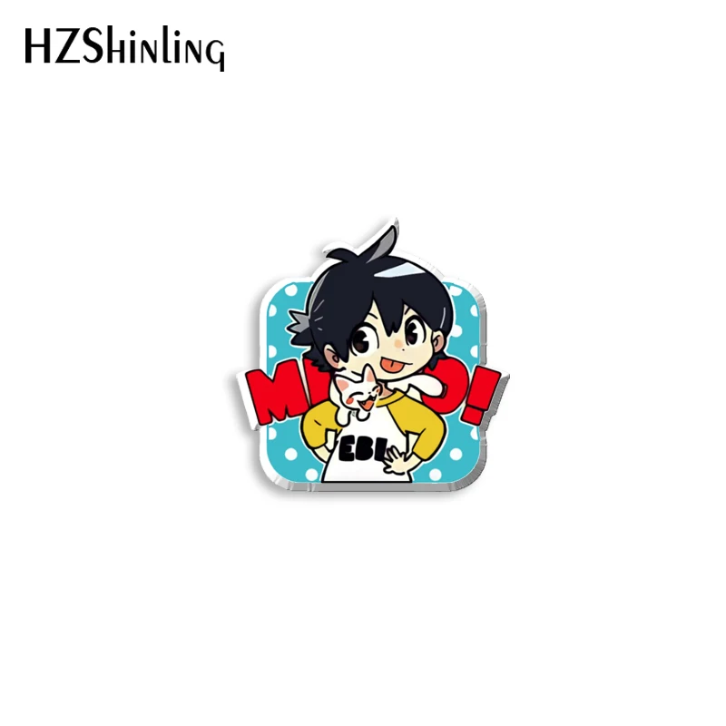 2022 Новый прибрежный незнакомец Umibe No Etranger Акриловый булавочный зажим Anime Shun Mio Эпоксидный бабочка Застежка Ручная брошь.