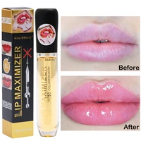 5ml transparent plumping lip gloss moisturizing repairing reduce lip fine line oil makeup brighten enhance lip serum cosmetic