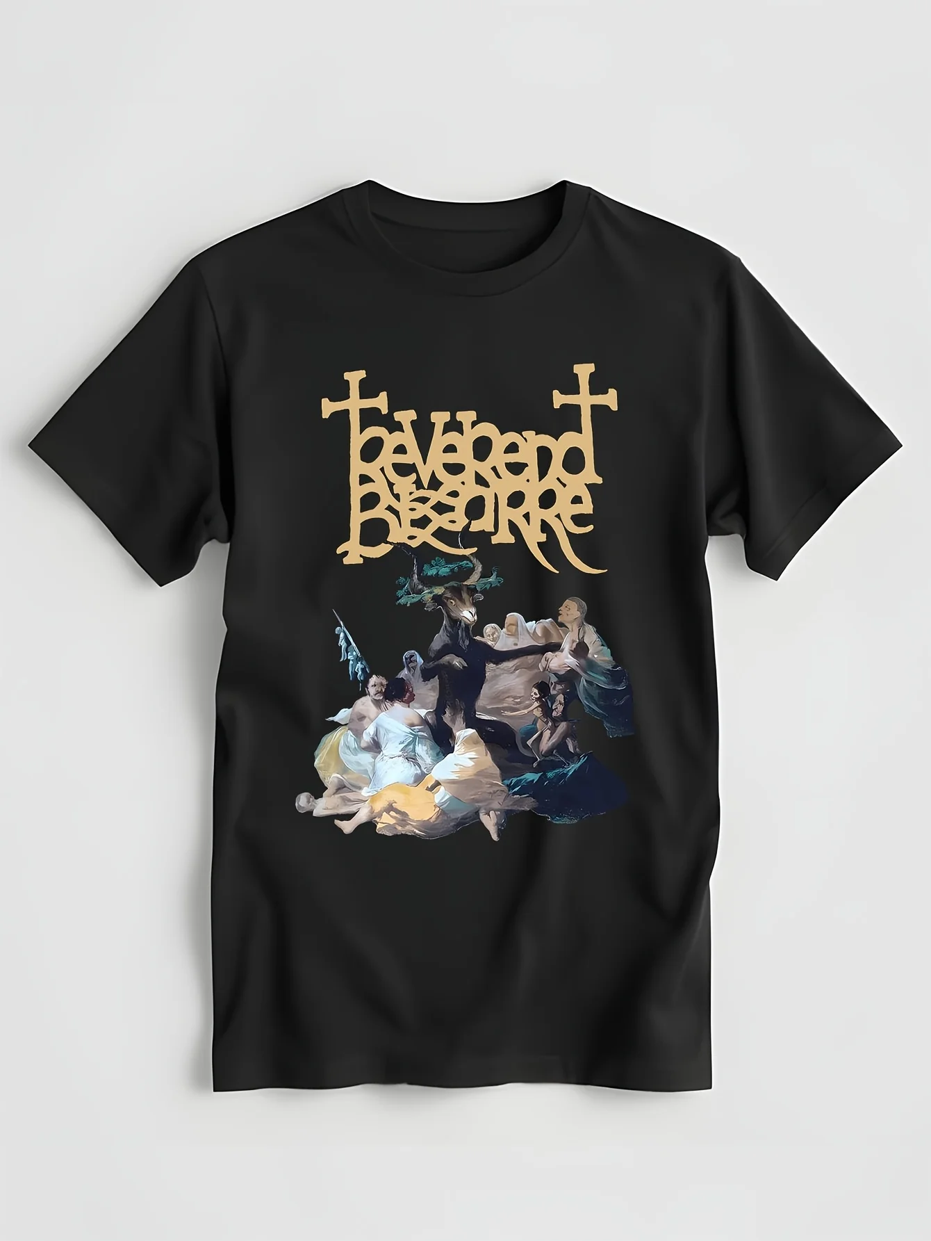 Редкая черная футболка Reverend Bizarre S 5XL для мужчин Ac1100