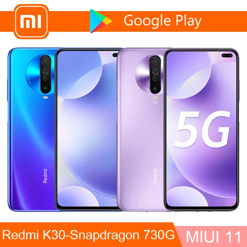 Smartphone Xiaomi Redmi K30/Xiaomi Poco X2 4500 mAh inches 6.67 Snapdragon 730G 64MP+20MP Android Global version