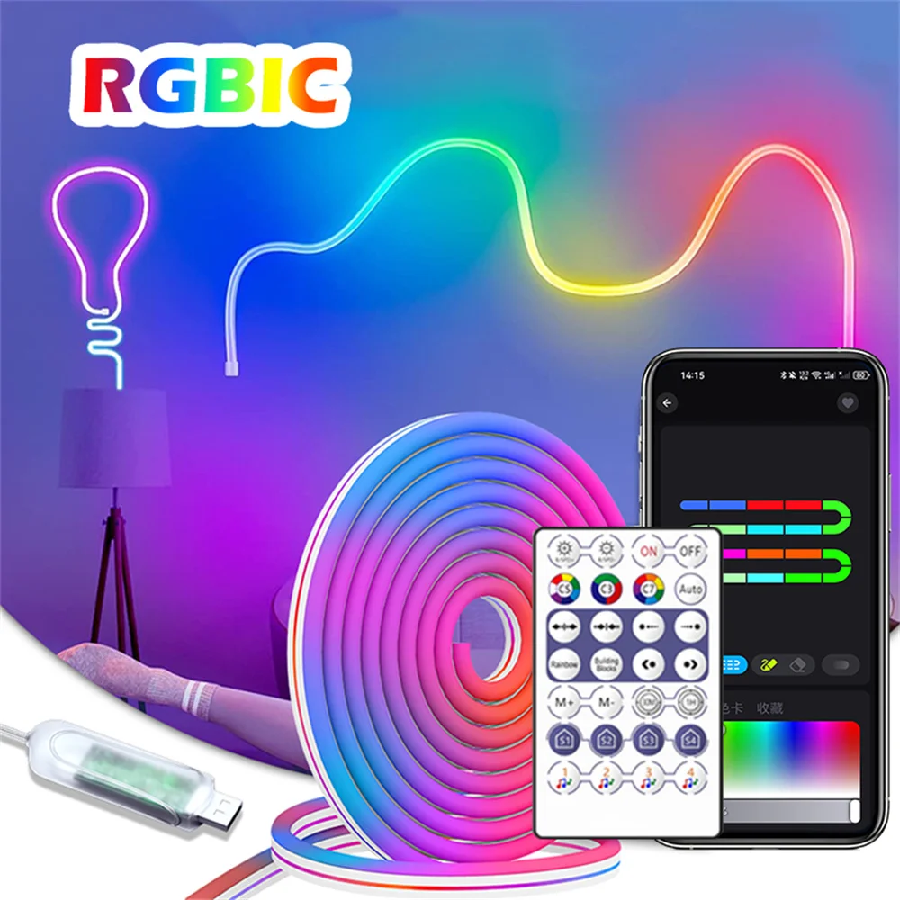 

RGBIC неоновая светодиодная лента Acosh neon 5В